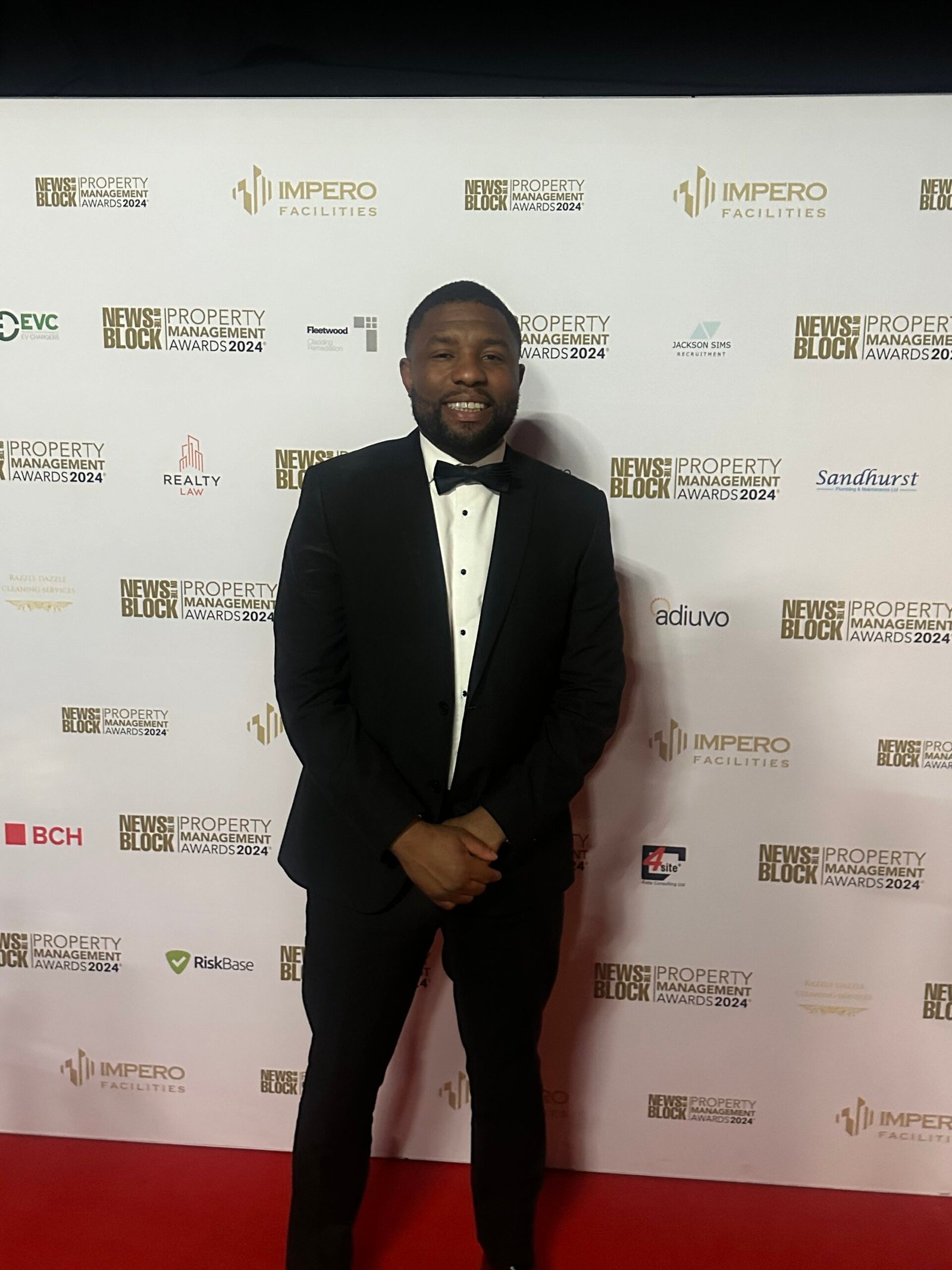 Ovi, founder of MM Rubbish Clearance, at a London awards event