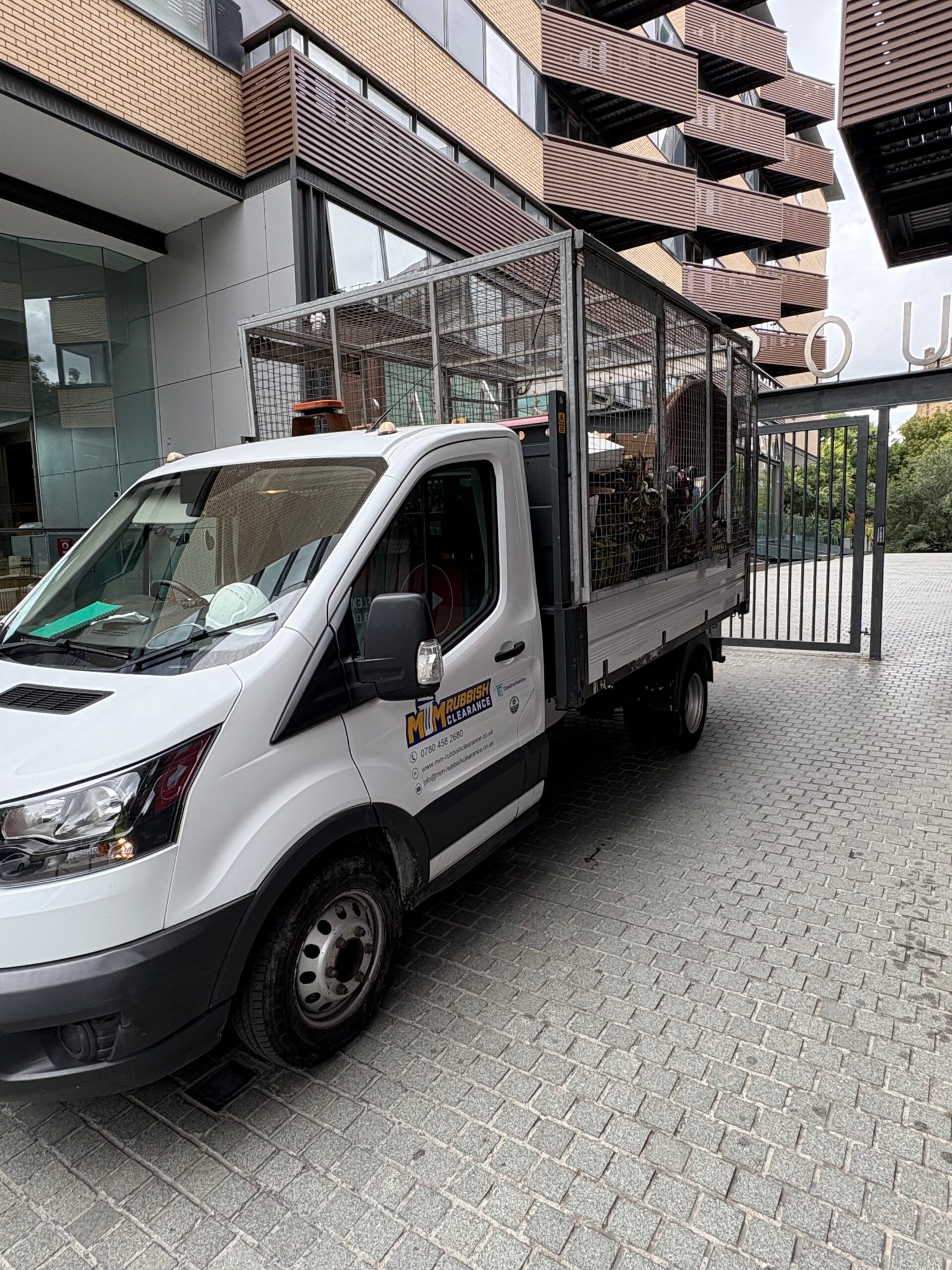 MM Rubbish Clearance van in Shoreditch E2