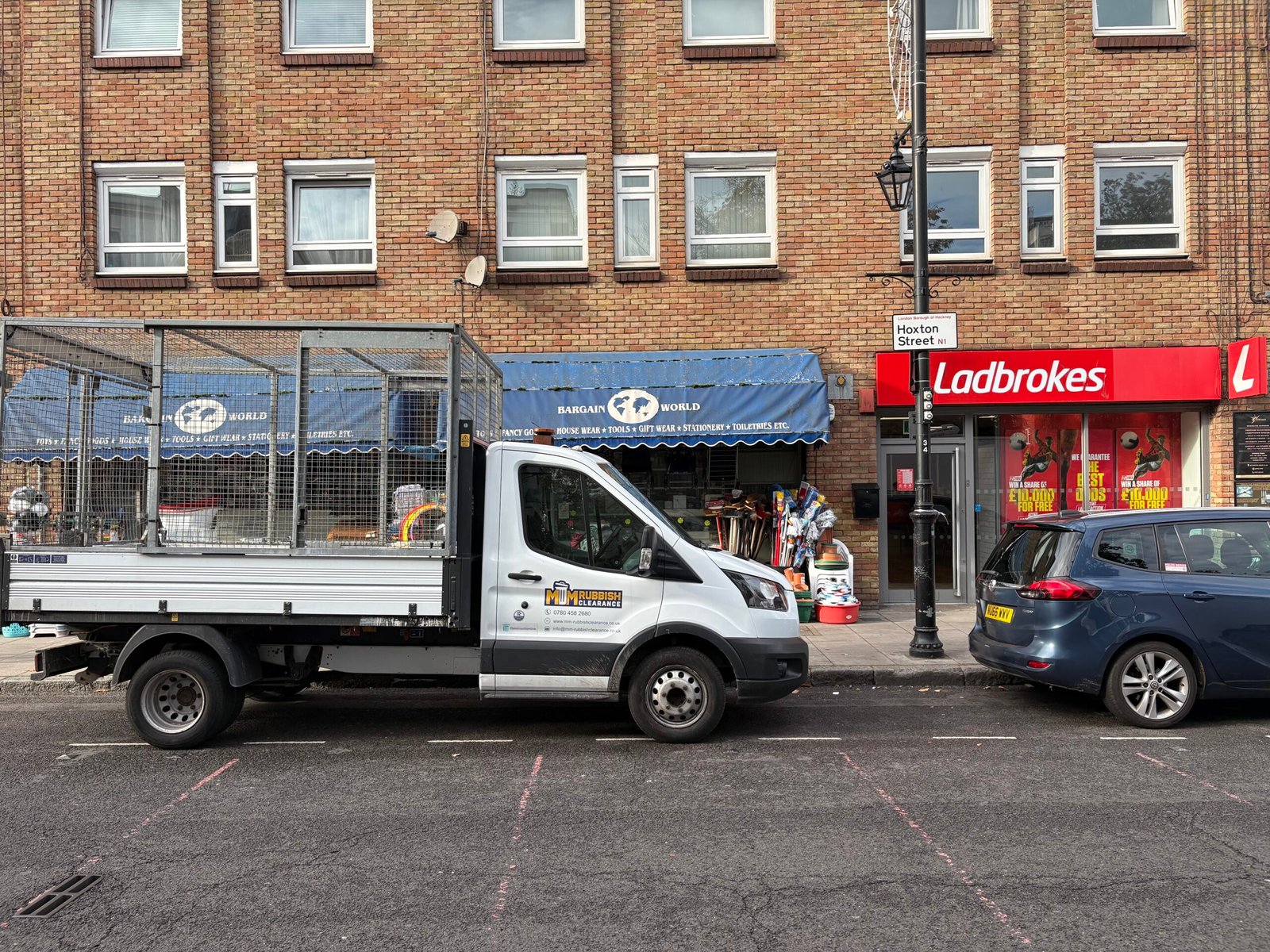 MM Rubbish Clearance van in Hoxton N1