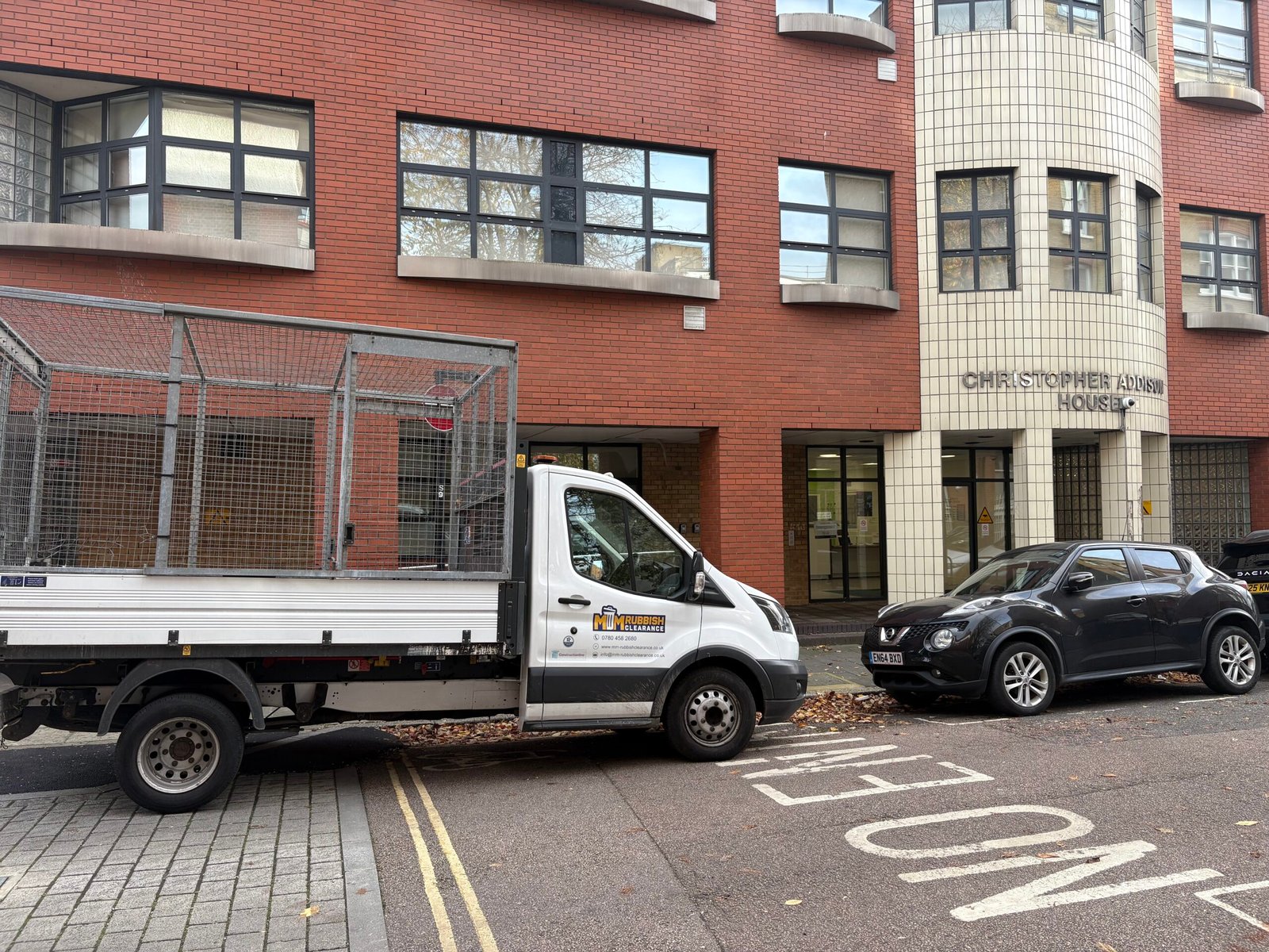 MM Rubbish Clearance van in Hackney E8