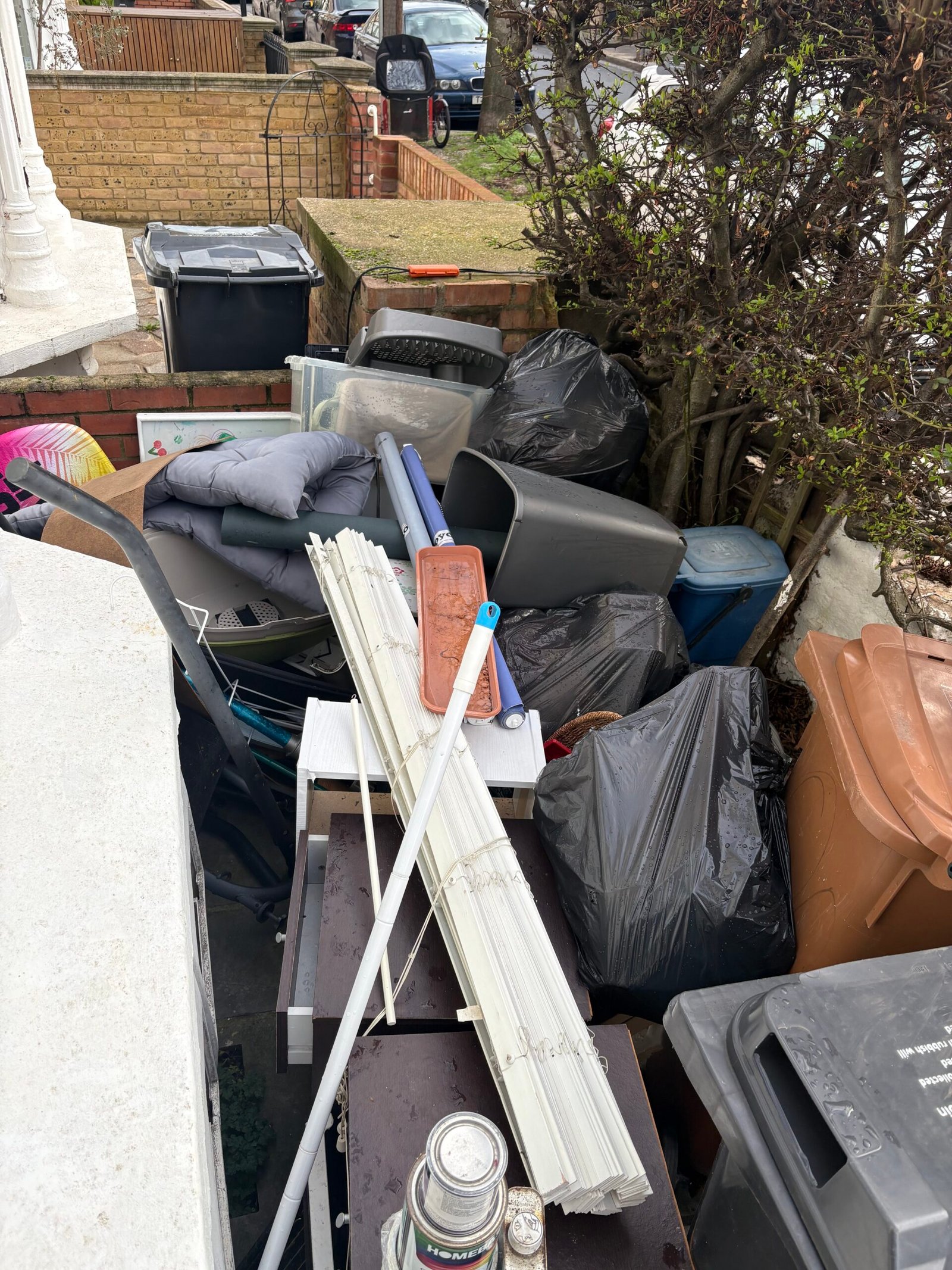 Before rubbish clearance in Stoke Newington N16