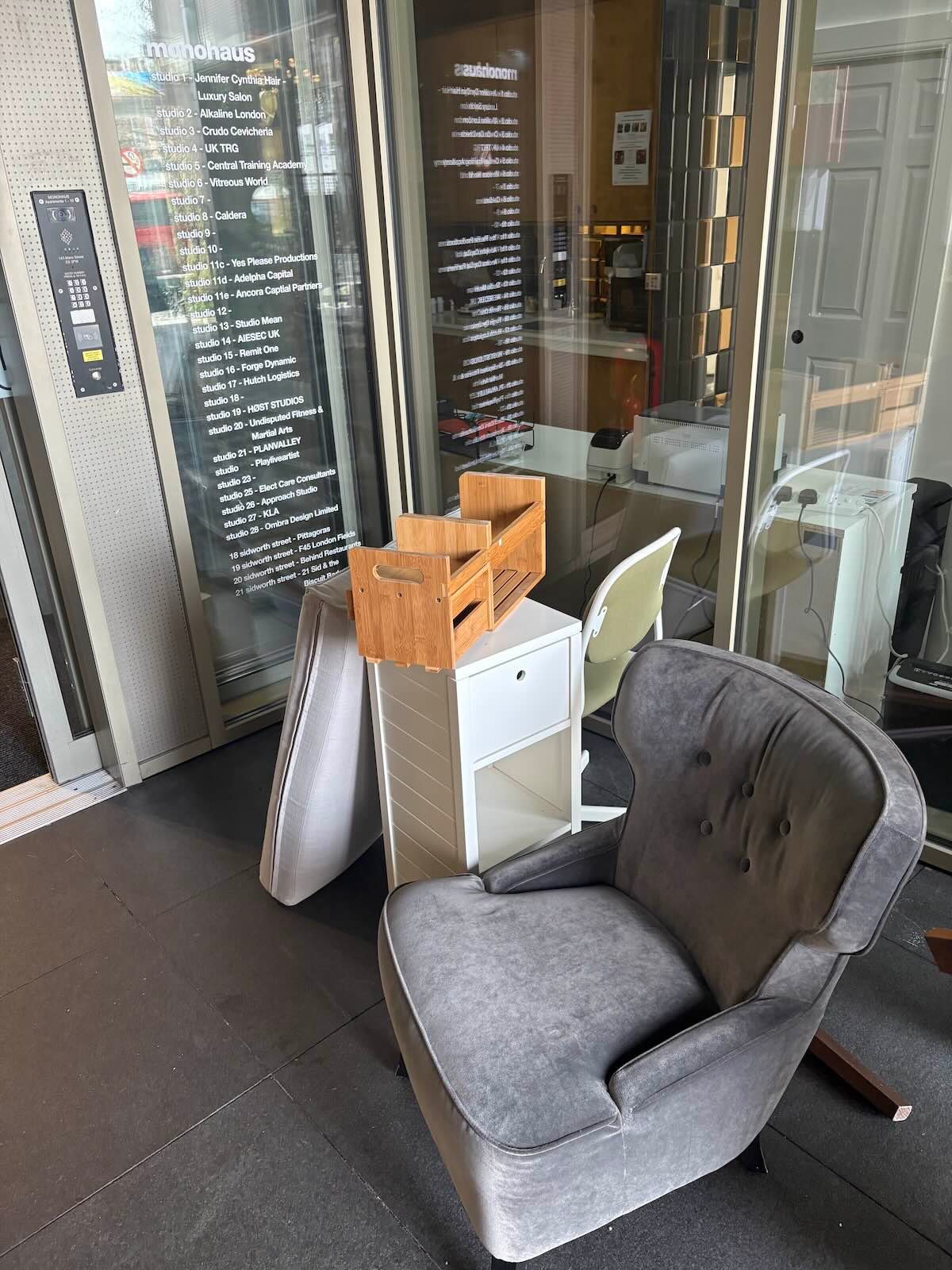 Furniture removal in Hackney E8 before collection by MM Rubbish Clearance