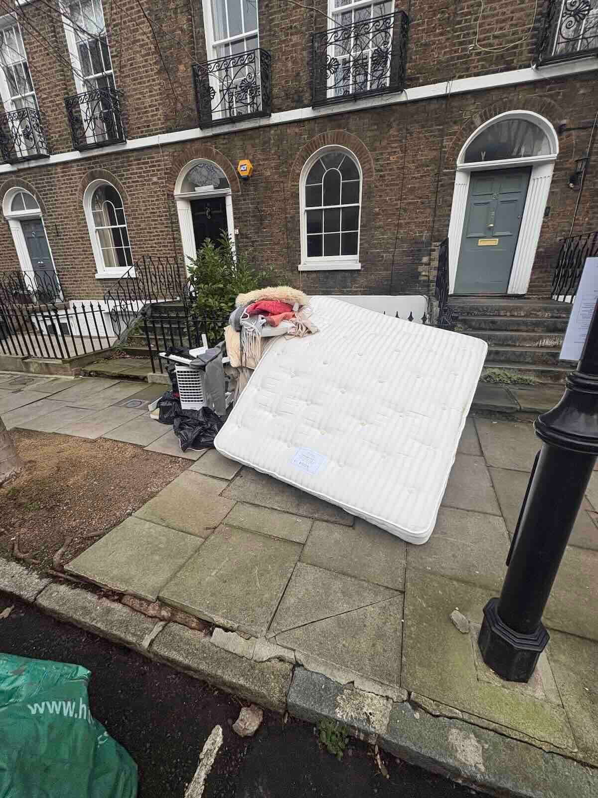 Furniture removal in Barnsbury N1 before collection by MM Rubbish Clearance
