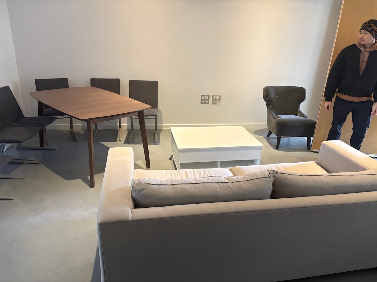 End of tenancy clearance before collection near Old Street and Hoxton N1 with furniture left inside flat