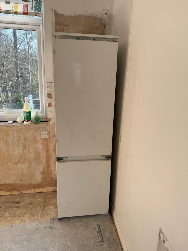 Fridge freezer ready for removal and recycling in London