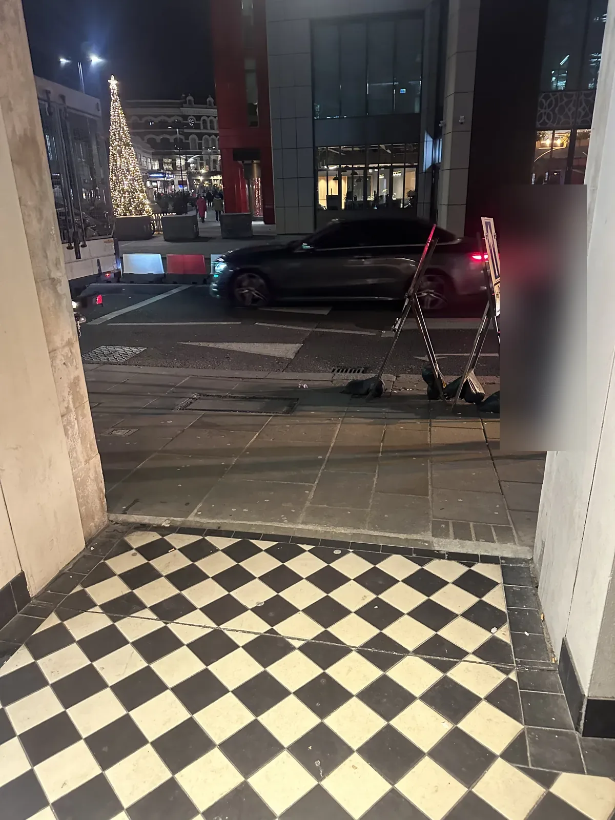 Space after sofa removal on Turnmill Street, Clerkenwell EC1M.
